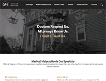 Tablet Screenshot of miller-wagner.com